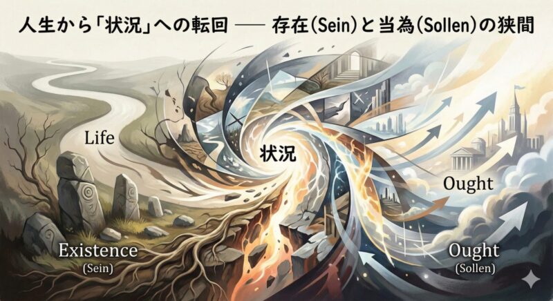 人生から問われているのではなくて、状況から問われているとする